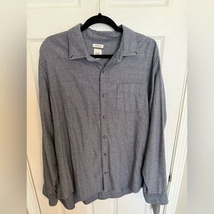 Gap button down. Blue. Denim. XL. Casual. Soft.